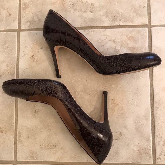 crocodile print heels